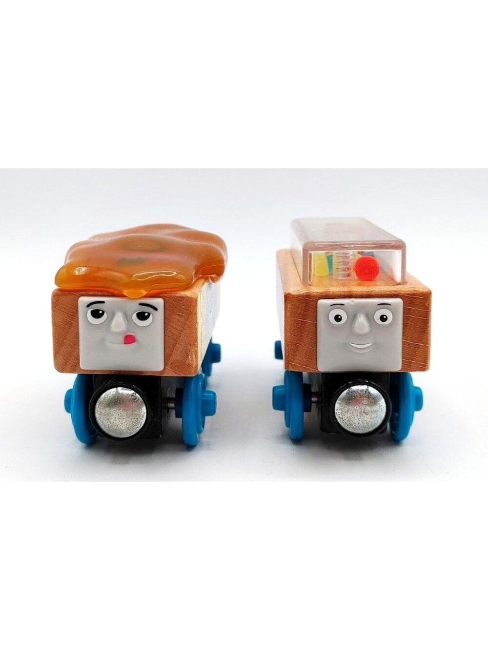 Thomas & Friends Sodor Sweet Shoppe Gumdrop Car & Caramel Car Wooden Train